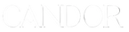 Black background with 'CANDOR' text in white